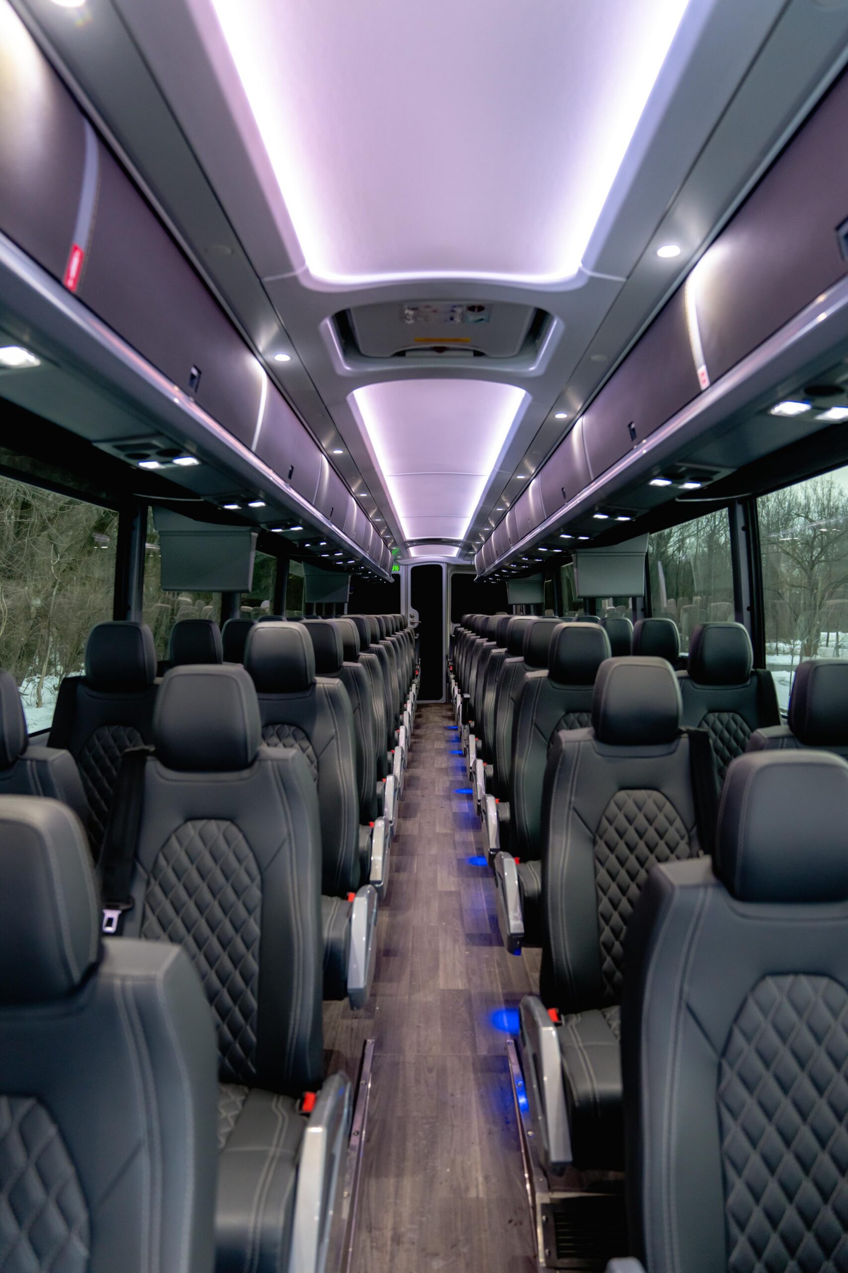 Charter Bus Interior View 1